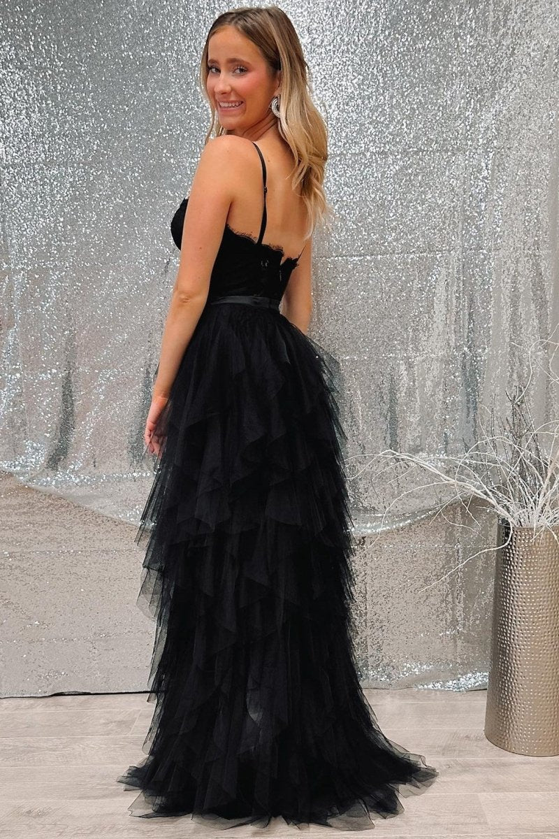 white christmas dresses Palermo Corset Evening Gown Black