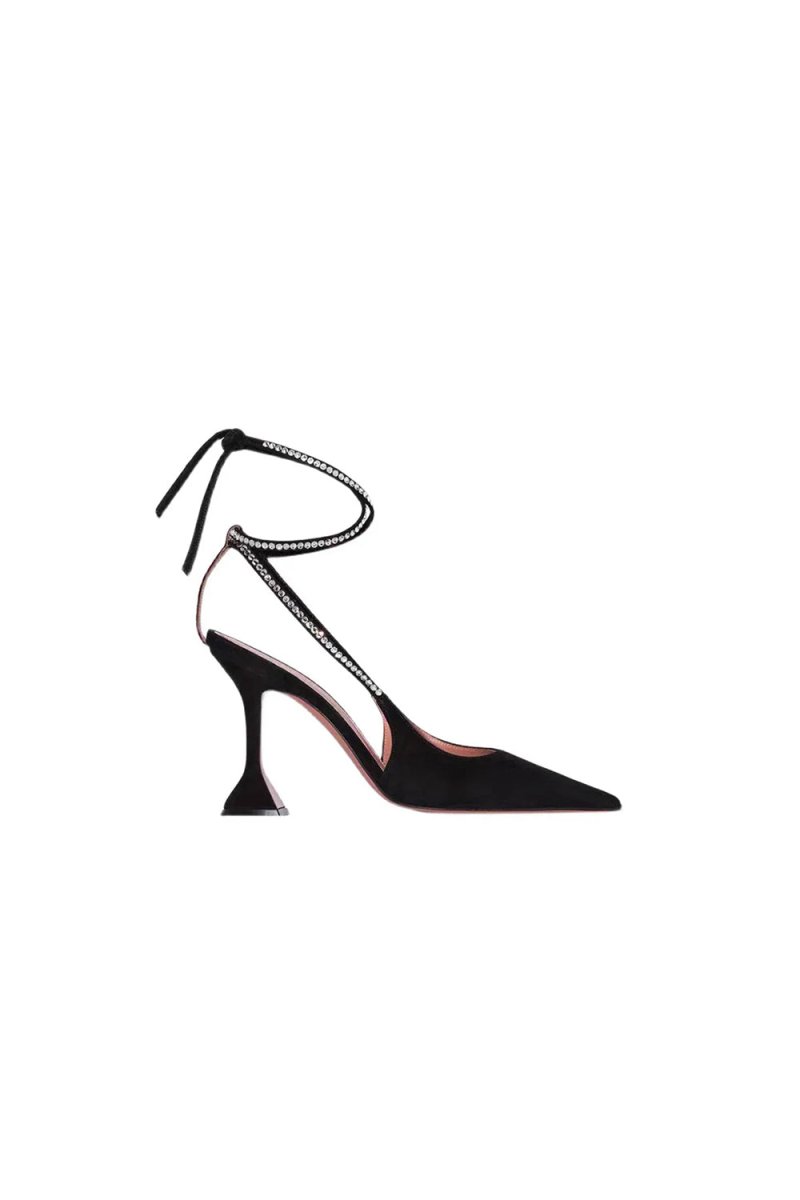 White Lace Up High Heel Sandals - KissProm