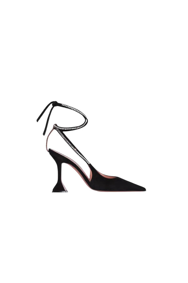 White Lace Up High Heel Sandals - KissProm