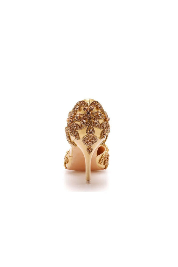 Woman's Wedding Shoes Pointed Toe rhinestone Stiletto – Shoes by KissProm | Available at KissProm