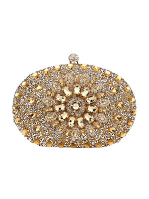 Women’s All Over Crystals Sparkly Evening Clutch Bags - KissProm