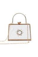 Women’s Clear PVC Rhinestones Crossbody Evening Clutch Bags - KissProm