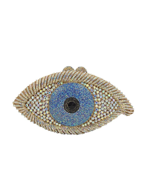 Women’s EYE SEE U Rhinestone Evening Clutch bags Handmade - KissProm