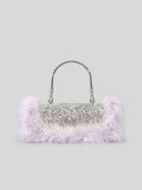 Women’s Furry Rhionestones Evening Clutch Bags - KissProm