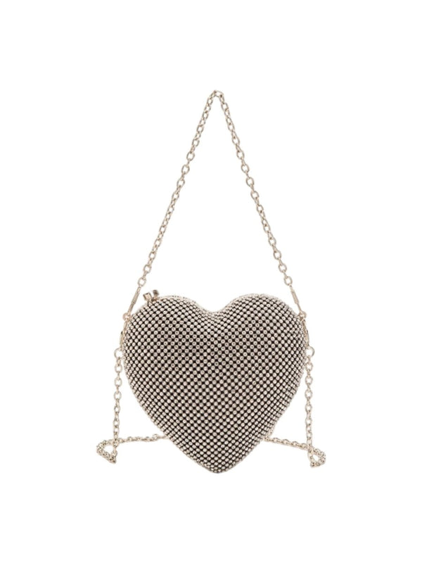 Women’s Heart Shape Evening Clutch Bag - KissProm