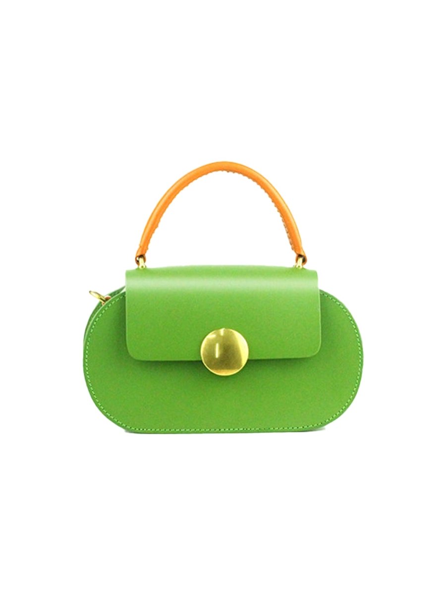 Women’s Mini Flap Genuine Leather Clutch Bags with Crossbody Strap - KissProm