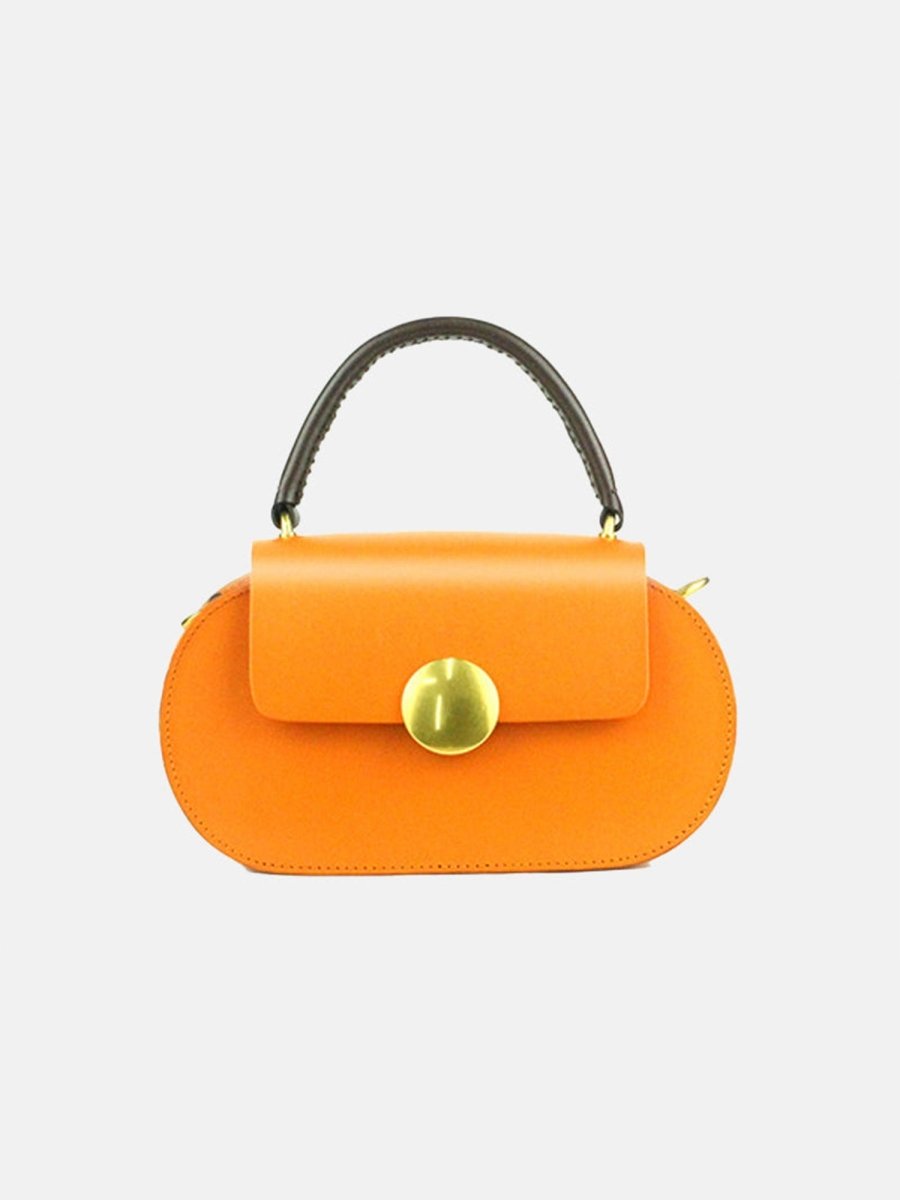 Women’s Mini Flap Genuine Leather Clutch Bags with Crossbody Strap - KissProm