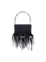 Women’s Orstrich Feather Beaded Clutch Bags - KissProm