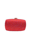 Women’s Rhinestones Evening Clutch in Satin - KissProm