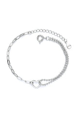 Love Heart Link Bracelets - KissProm