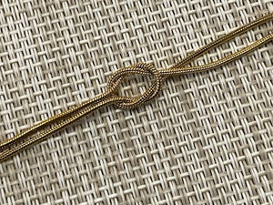 Gold Love Knot Snake Chain Bracelets - KissProm