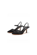 Women's Leatherette With Ankle Strap Closed Toe Stiletto Heel Wedding Shoes - KissProm