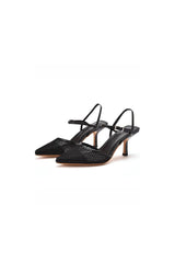 Women's Leatherette With Ankle Strap Closed Toe Stiletto Heel Wedding Shoes - KissProm