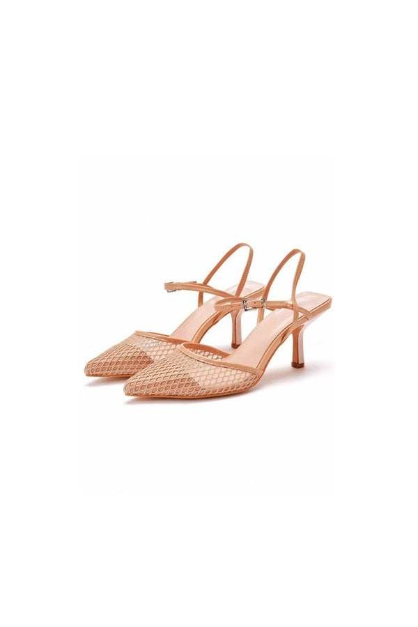 Women's Leatherette With Ankle Strap Closed Toe Stiletto Heel Wedding Shoes - KissProm