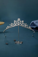 Women's Silver Cubic Zirconia Crowns - KissProm