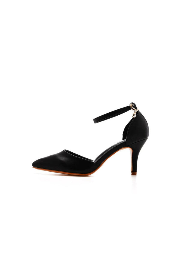 Women's Wedding Shoes Pointed Toe Ankle Strap Stiletto Heels - KissProm