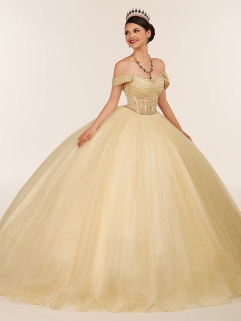 Yellow Ruched Off the Shoulder A Line Long Floral Ball Dress
