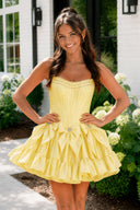 Strapless Black Beaded Short Homecoming Dress with Bow – Homecoming Dresses by KissProm | Available at KissProm