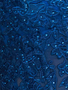 Zalen | Royal Blue - Bodycon Sweetheart Metallic Homecoming Dresses with Appliques