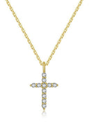 Zircon Cross Necklace