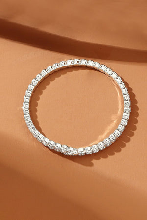 Silver Strencth Round Cuff Tennis Bracelets - KissProm