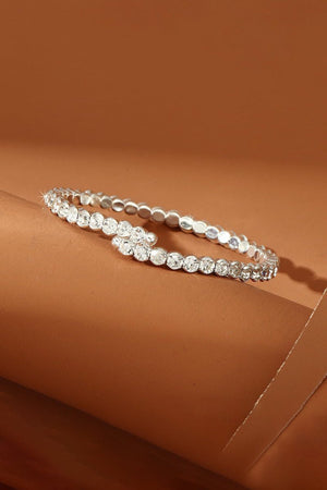 Silver Strencth Round Cuff Tennis Bracelets - KissProm