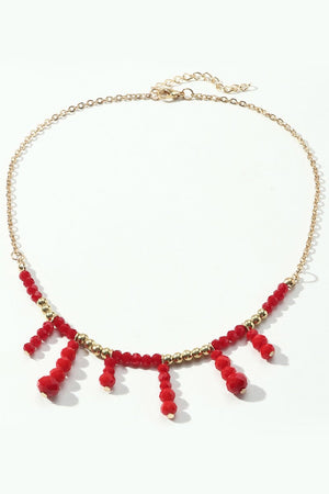 Boho Style Red Necklace - KissProm