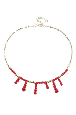 Boho Style Red Necklace - KissProm