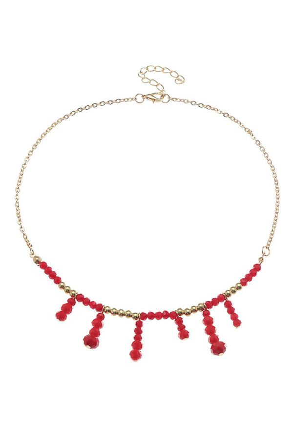 Boho Style Red Necklace - KissProm