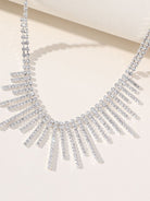 Tassel Necklace Earrings Pendant Two Piece Set - KissProm