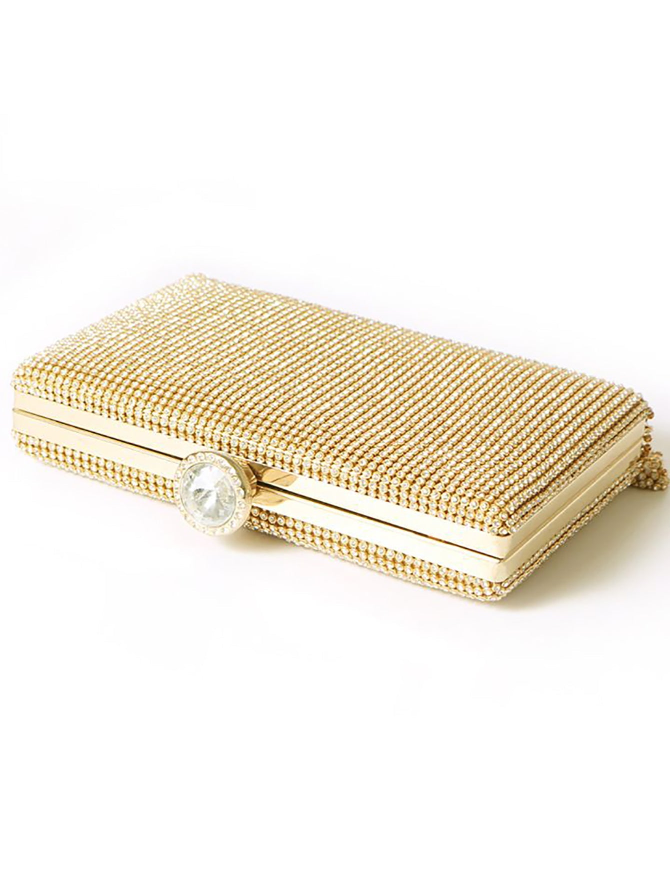 Tassels Golden Exquisite Square Party Handbag