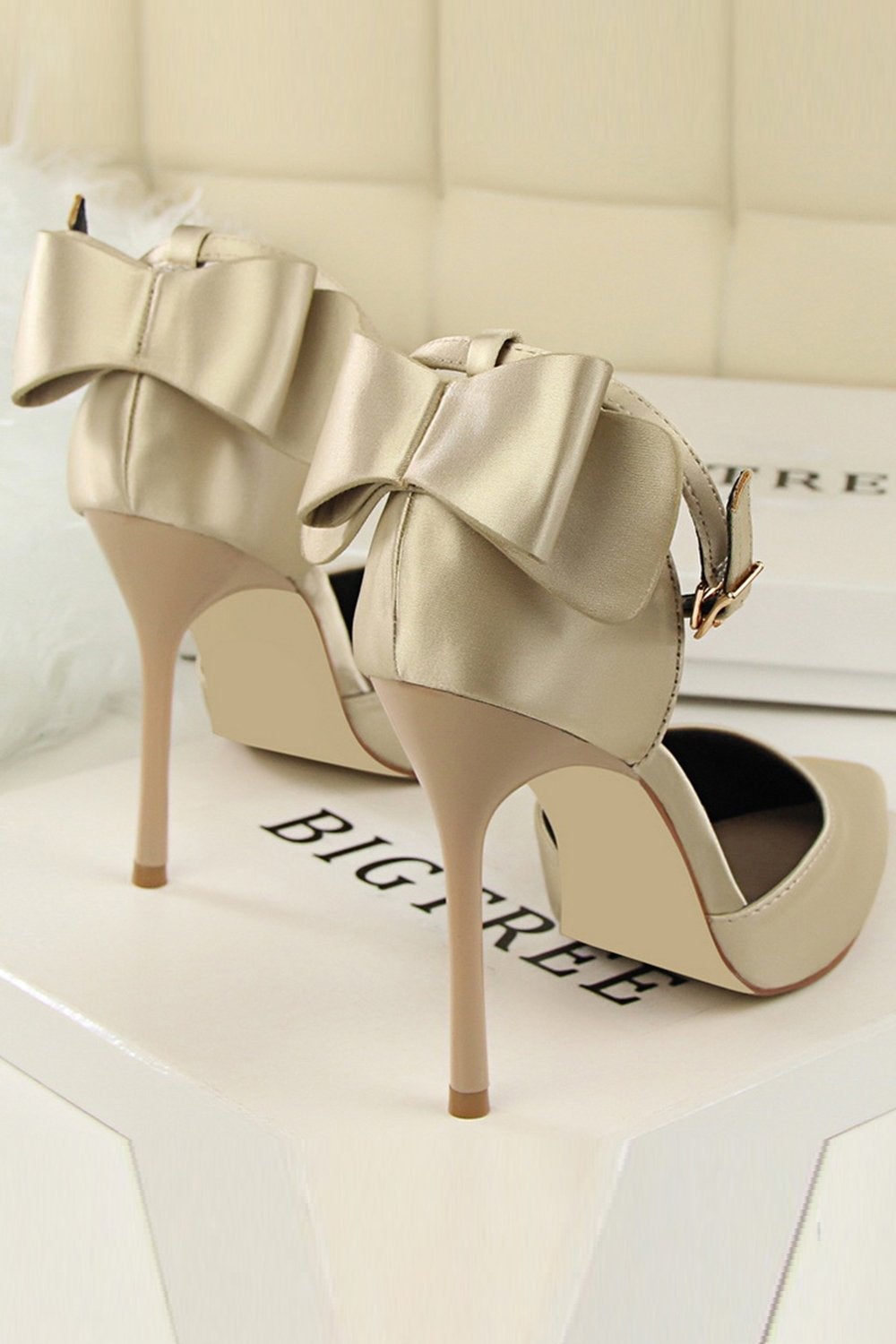 Women's Chunky Block Heels Pumps Pointed Toe Ankle Strap Rhinestones Satin  Wedding Shoes for Bride Prom Party Dress Shoes 22014-102E,Burgundy,6.5  UK/39 EU price in UAE | Amazon UAE | kanbkam